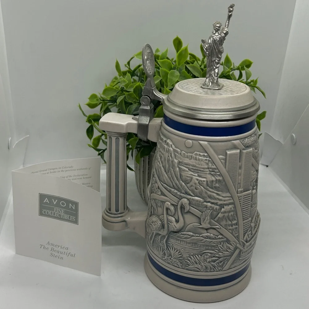 Vintage Avon 2002 America The Beautiful Beer Stein Avon Fine Collectibles #35446